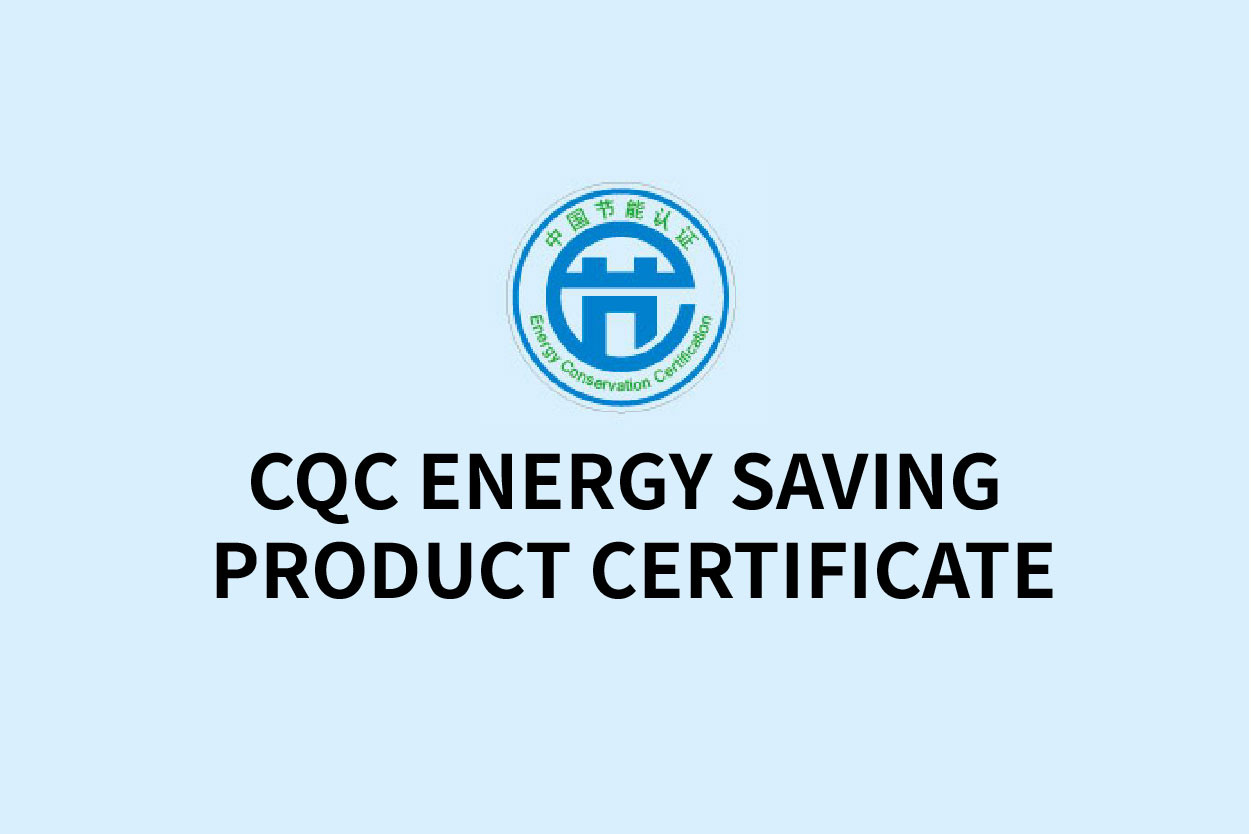 Certificat chinois de produit d'économie d'énergie CQC