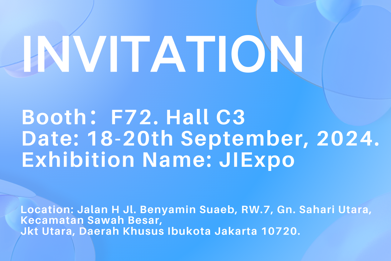 Invitation à l'EXPO internationale de Jakarta du groupe TQ 